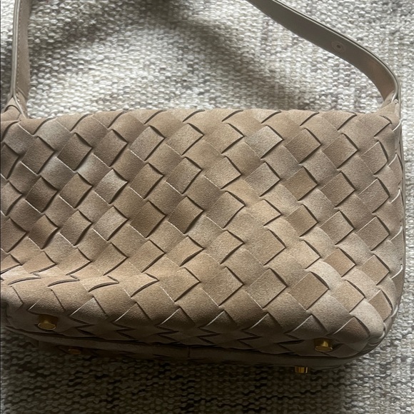 Suede woven shoulder bag - Picture 5 of 7